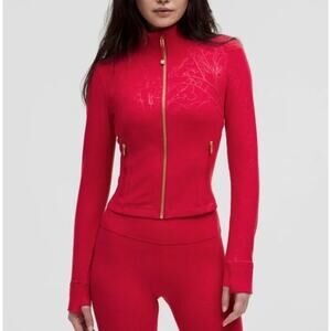 Lululemon Lunar New Year Define Cropped Jacket Nulu Emboss‎ Red Size 2
